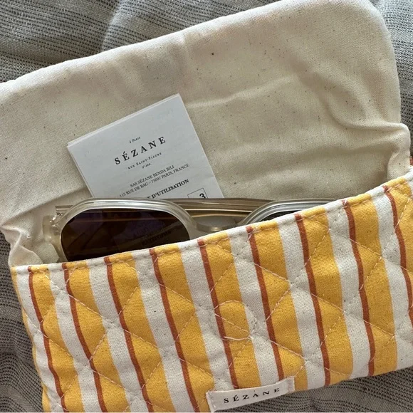 Sezane Rita sunglasses beige acetate frame - Picture 4 of 5